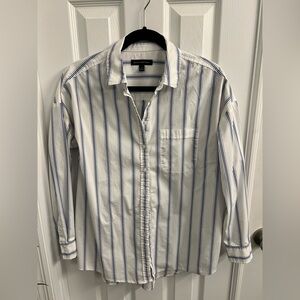 Banana Republic Woman’s Blue Striped Shirt, Size S